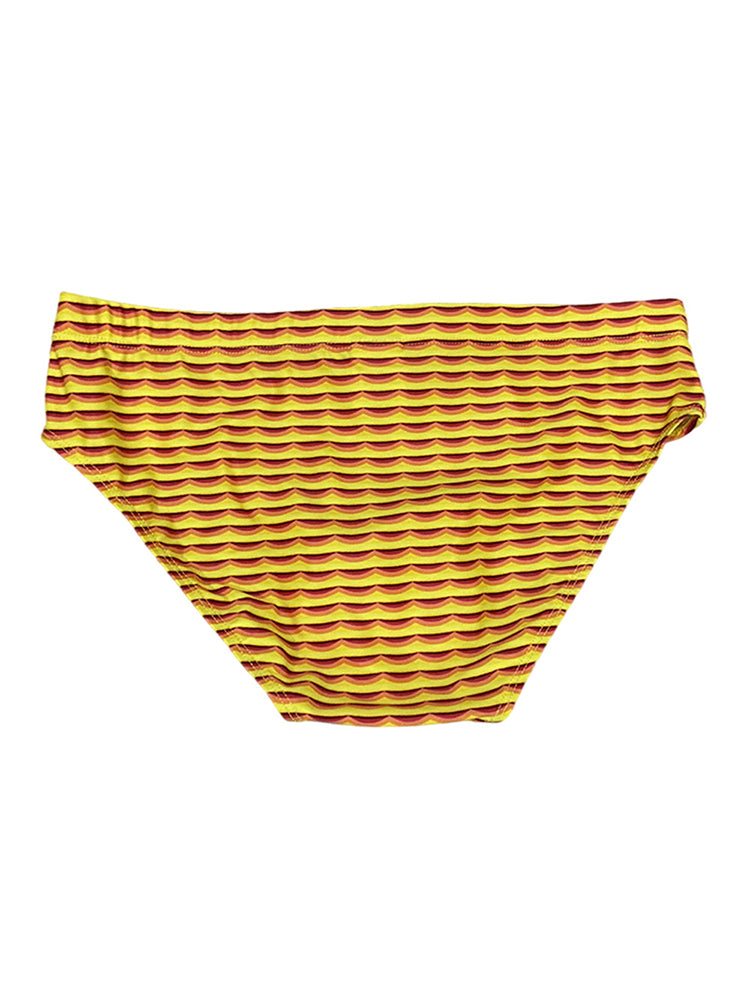 Men's Bold Prints Antibacterial Low-Rise Swim Briefs | dmunderwear detail image 19