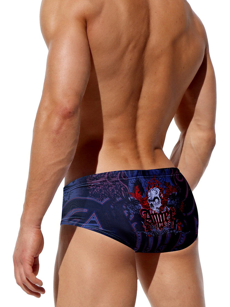Men's Bold Prints Full Coverage Eco-Friendly Swim Trunks | dmunderwear detail image 14