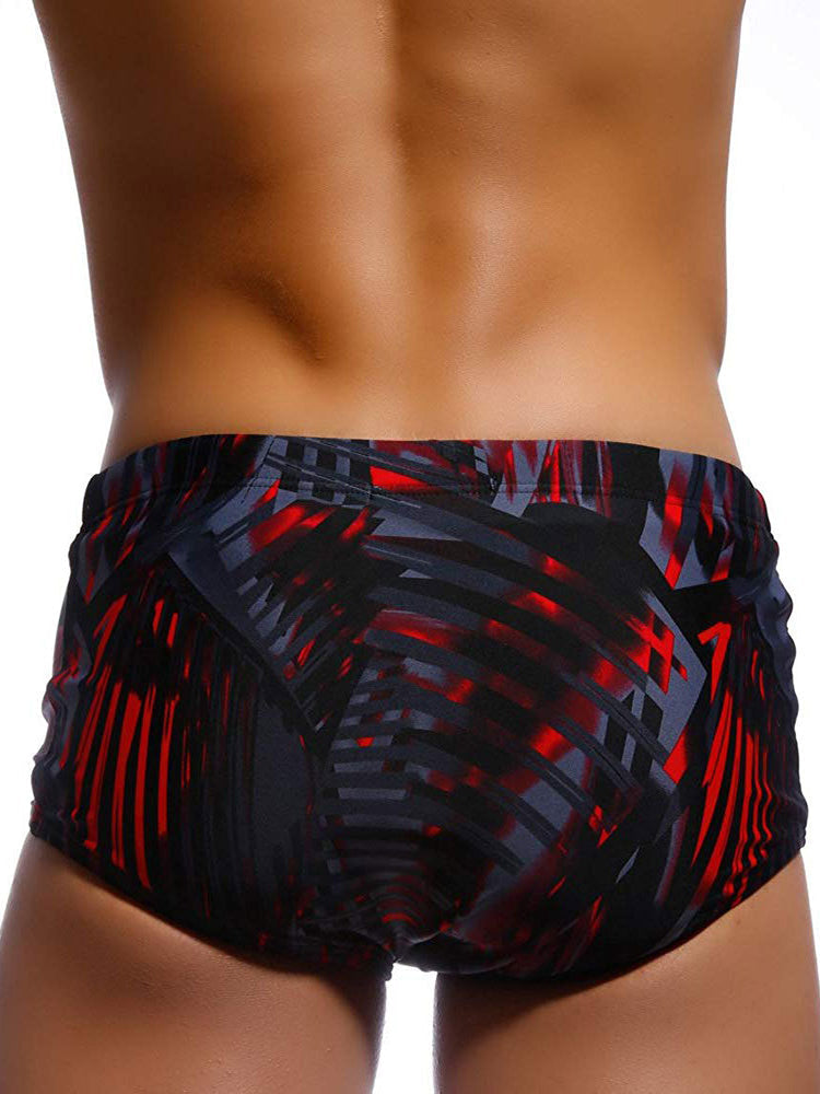 Men's Bold Prints Odor-Control Comfortable & Supportive Swim Briefs | dmunderwear detail image 4