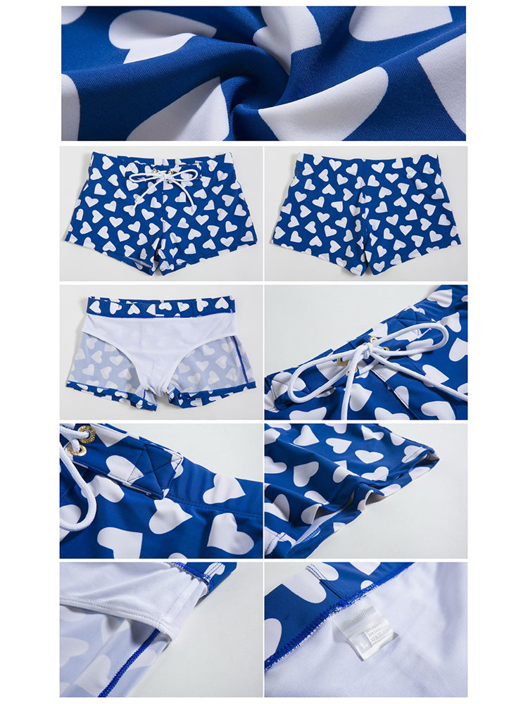 Men's Bold Prints Quick-Dry Fabric Seamless Comfort Swim Shorts & Trunks | dmunderwear detail image 10