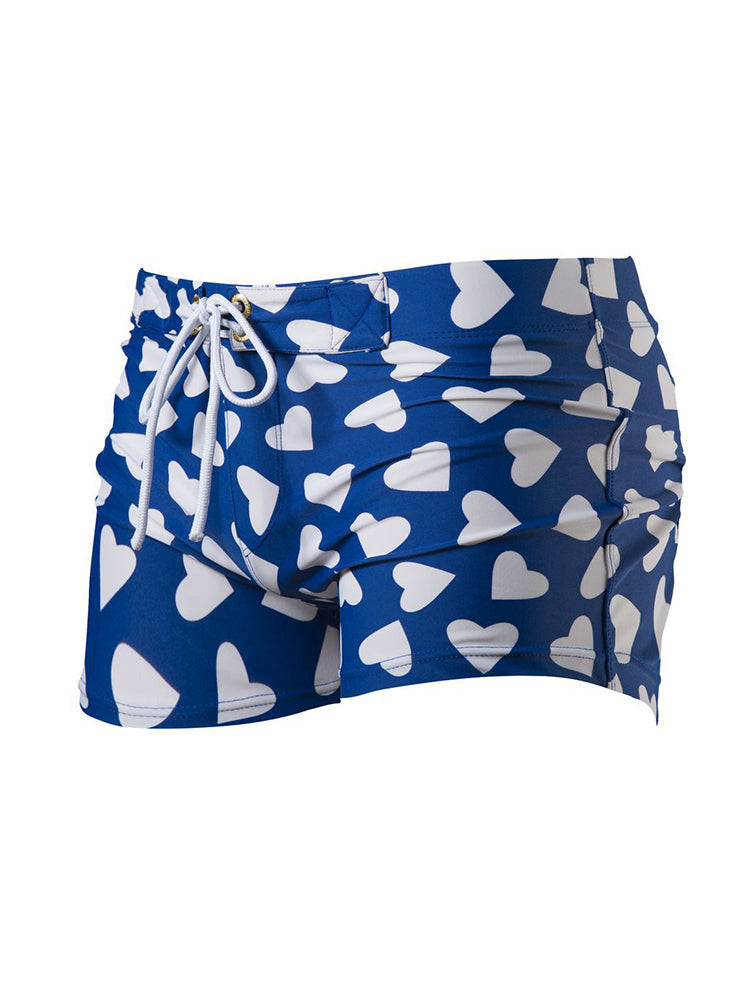 Men's Bold Prints Quick-Dry Fabric Seamless Comfort Swim Shorts & Trunks | dmunderwear detail image 11
