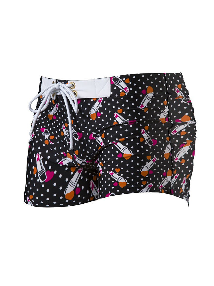 Men's Bold Prints Quick-Dry Fabric Seamless Comfort Swim Shorts & Trunks | dmunderwear detail image 16