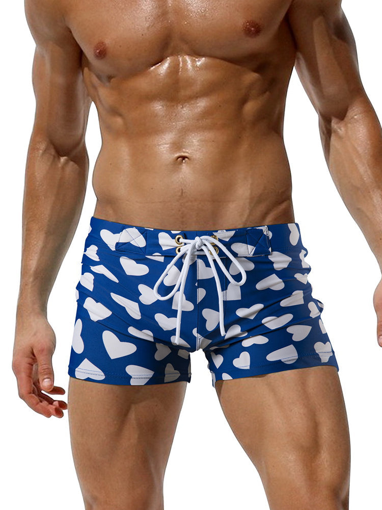 Men's Bold Prints Quick-Dry Fabric Seamless Comfort Swim Shorts & Trunks | dmunderwear detail image 7