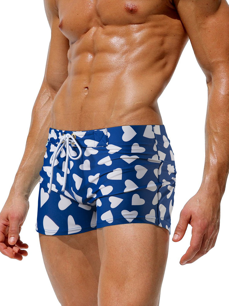 Men's Bold Prints Quick-Dry Fabric Seamless Comfort Swim Shorts & Trunks | dmunderwear detail image 8