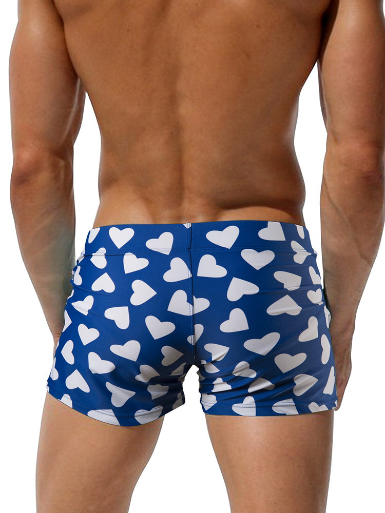 Men's Bold Prints Quick-Dry Fabric Seamless Comfort Swim Shorts & Trunks | dmunderwear detail image 9