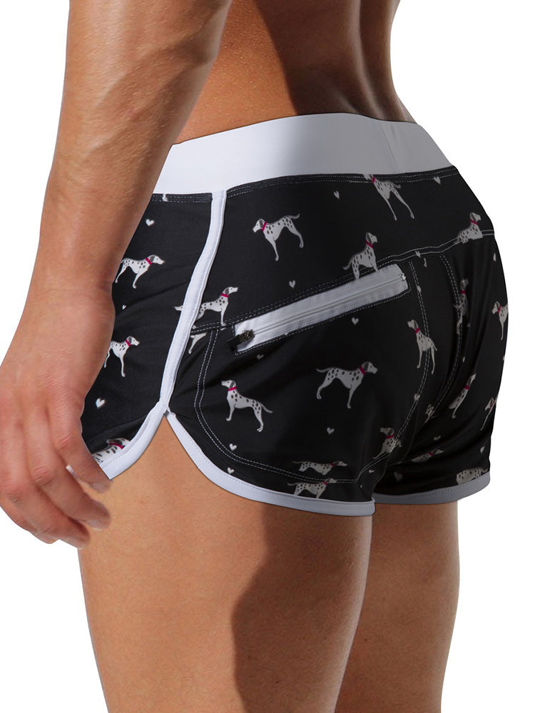 Men's Bold Prints Quick-Dry Pocket Swim Shorts & Trunks | dmunderwear detail image 13