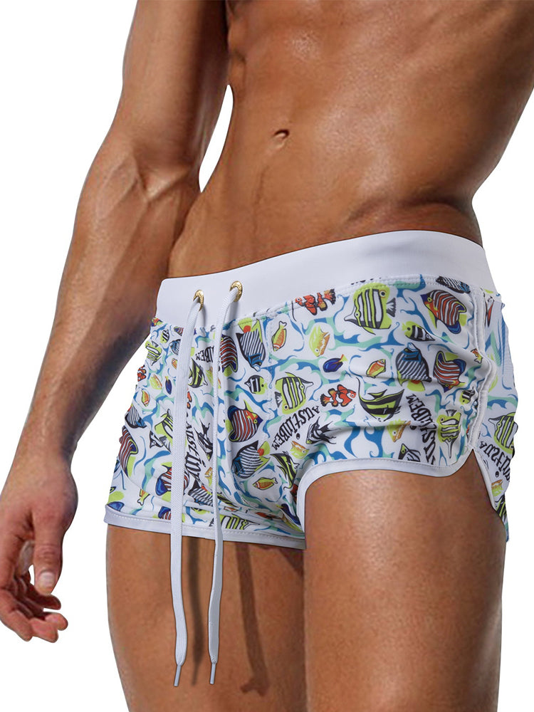Men's Bold Prints Quick-Dry Pocket Swim Shorts & Trunks | dmunderwear detail image 16