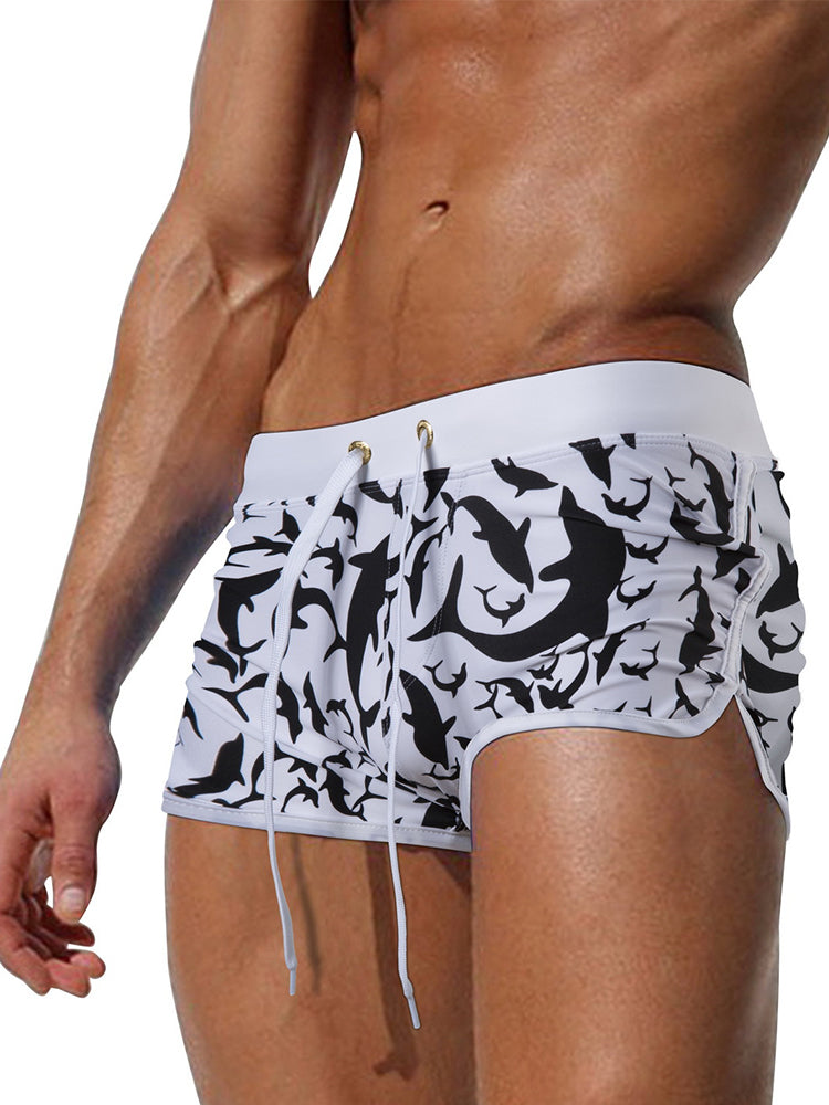 Men's Bold Prints Quick-Dry Pocket Swim Shorts & Trunks | dmunderwear detail image 6