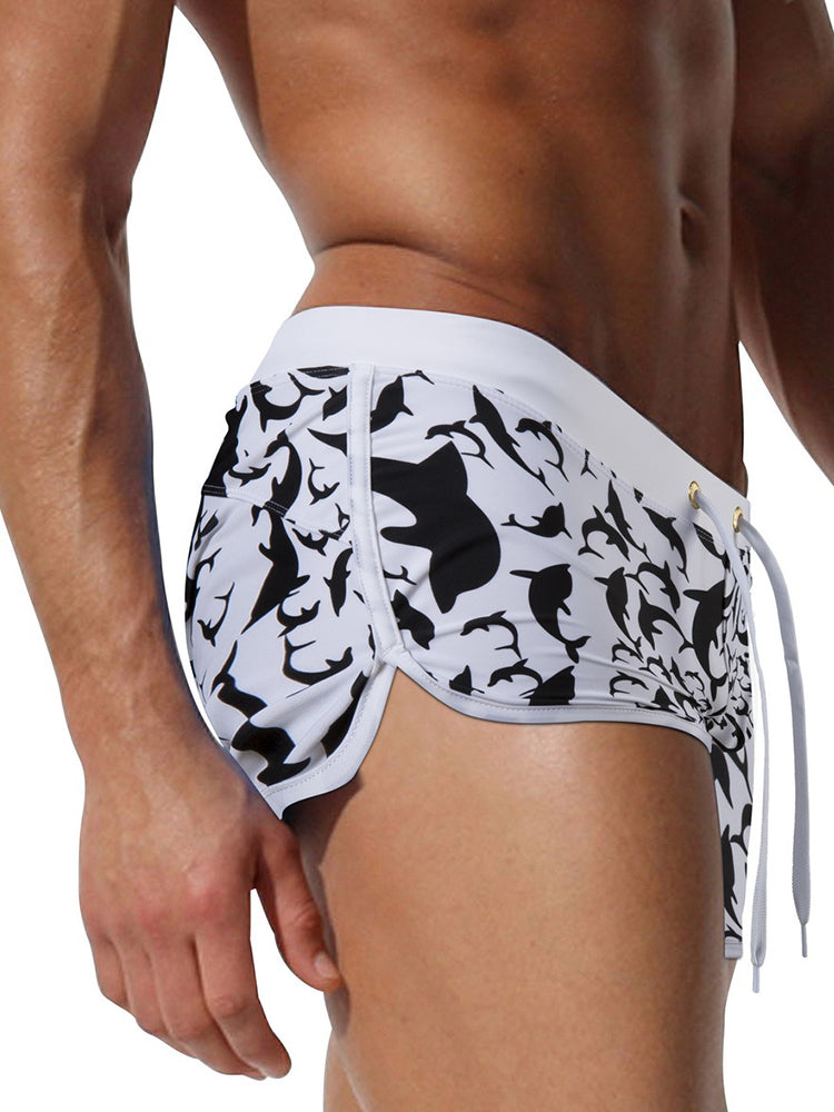 Men's Bold Prints Quick-Dry Pocket Swim Shorts & Trunks | dmunderwear detail image 8