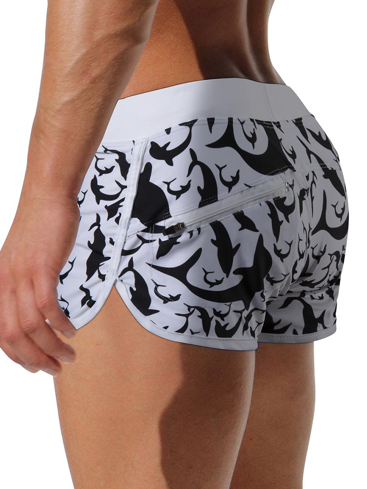 Men's Bold Prints Quick-Dry Pocket Swim Shorts & Trunks | dmunderwear detail image 9
