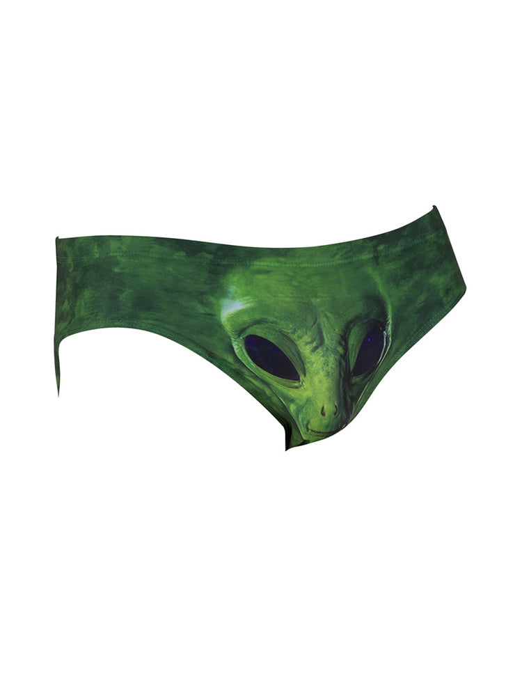 Men's Bold Prints Sporty Cut Anti-Chafing UV Protection Swim Briefs | dmunderwear detail image 7