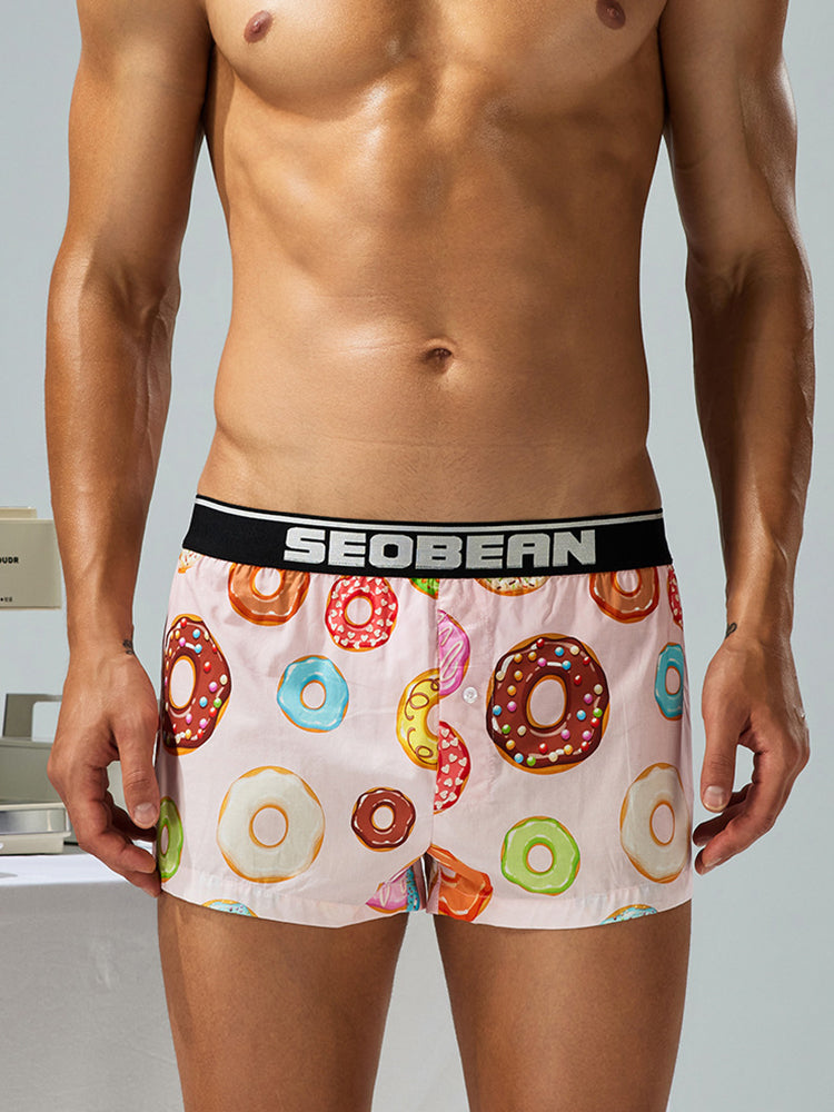 Men's Breathable Loose Fit Homewear Lounge Boxer | dmunderwear