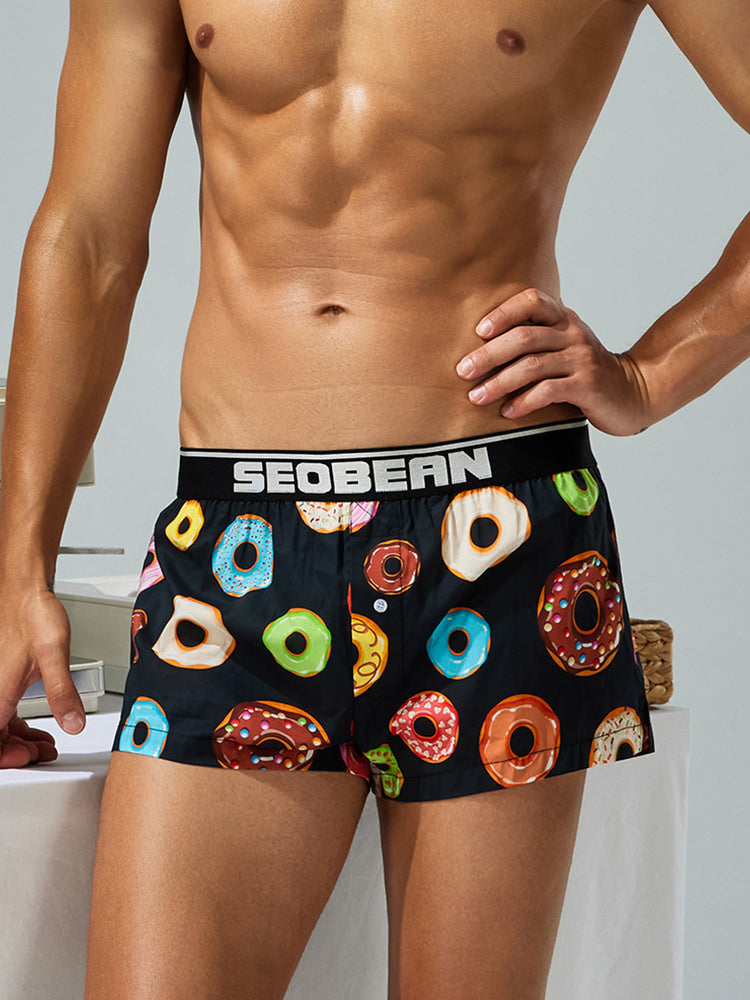 Men's Breathable Loose Fit Homewear Lounge Boxer | dmunderwear detail image 10