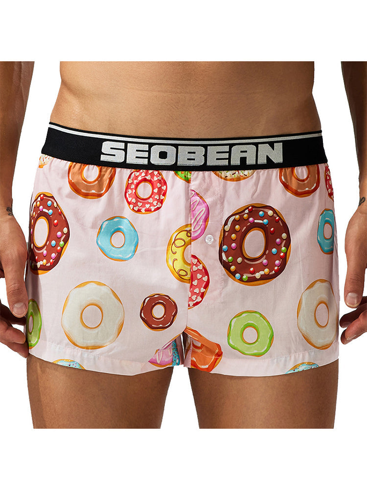 Men's Breathable Loose Fit Homewear Lounge Boxer | dmunderwear detail image 2