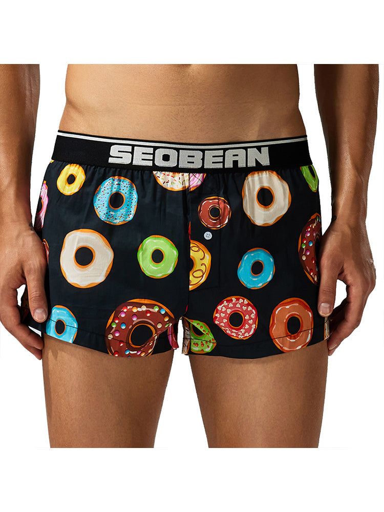 Men's Breathable Loose Fit Homewear Lounge Boxer | dmunderwear detail image 7