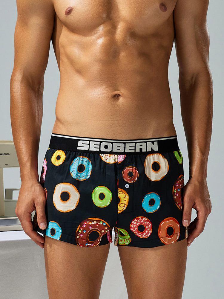 Men's Breathable Loose Fit Homewear Lounge Boxer | dmunderwear detail image 8