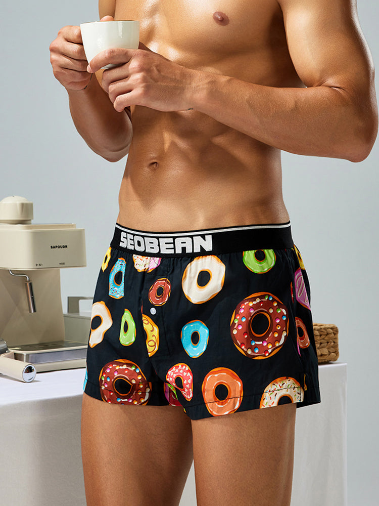 Men's Breathable Loose Fit Homewear Lounge Boxer | dmunderwear detail image 9