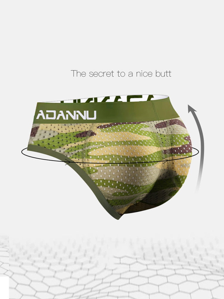 Men's Breathable Mesh Hip-Lifting Briefs | dmunderwear detail image 5