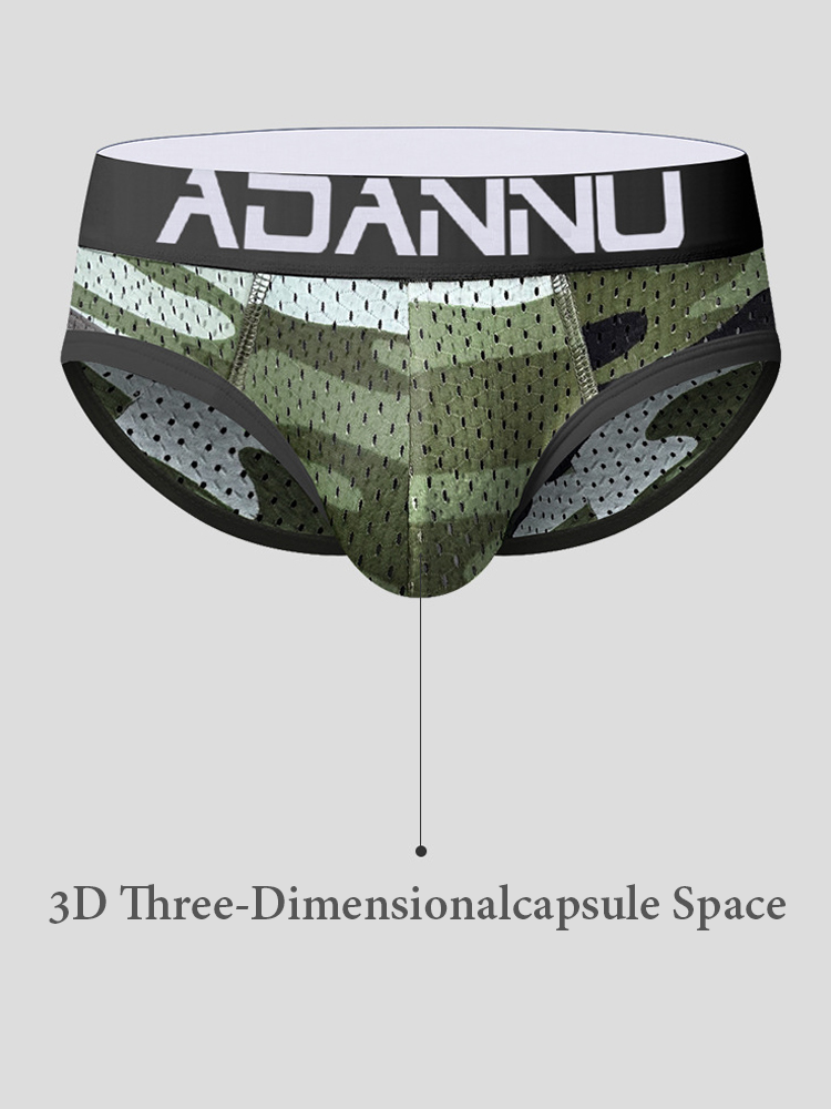 Men's Breathable Mesh Hip-Lifting Briefs | dmunderwear detail image 7