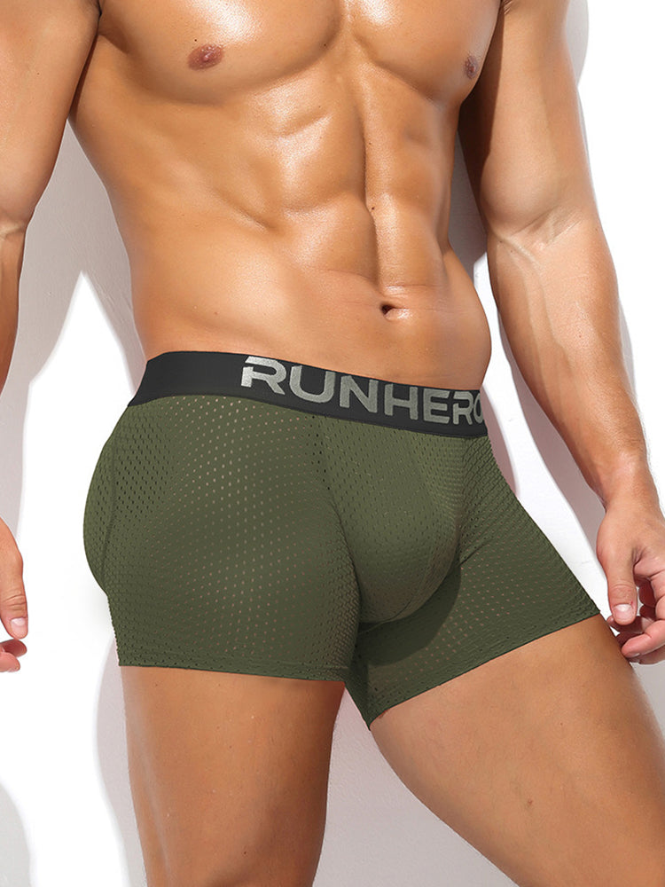 Men's Breathable Mesh Odor-Control Quick-Dry Stretch Fit Trunks | dmunderwear
