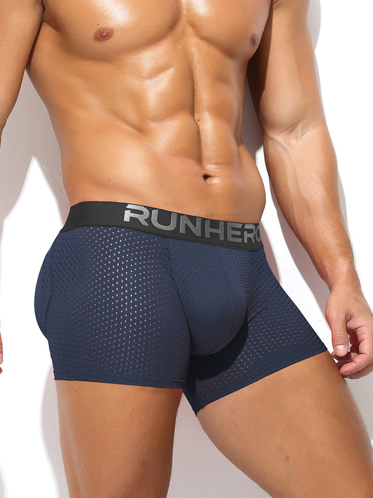 Men's Breathable Mesh Odor-Control Quick-Dry Stretch Fit Trunks | dmunderwear detail image 14