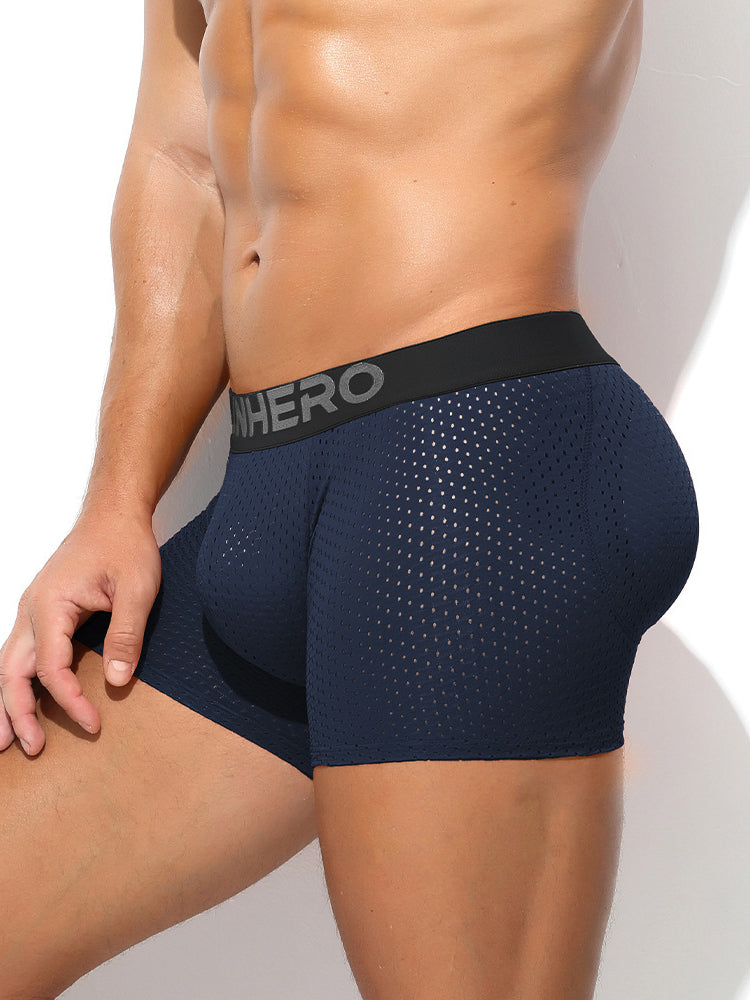 Men's Breathable Mesh Odor-Control Quick-Dry Stretch Fit Trunks | dmunderwear detail image 6