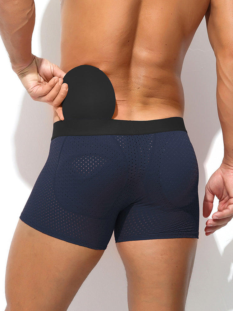 Men's Breathable Mesh Odor-Control Quick-Dry Stretch Fit Trunks | dmunderwear detail image 8