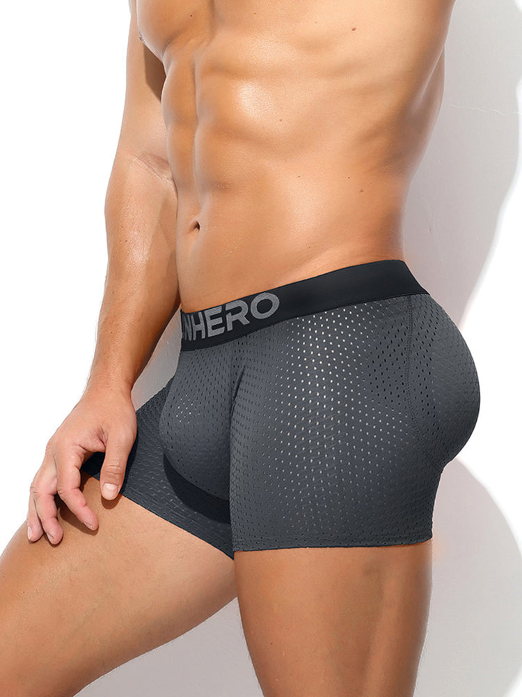 Men's Breathable Mesh Odor-Control Quick-Dry Stretch Fit Trunks | dmunderwear detail image 9
