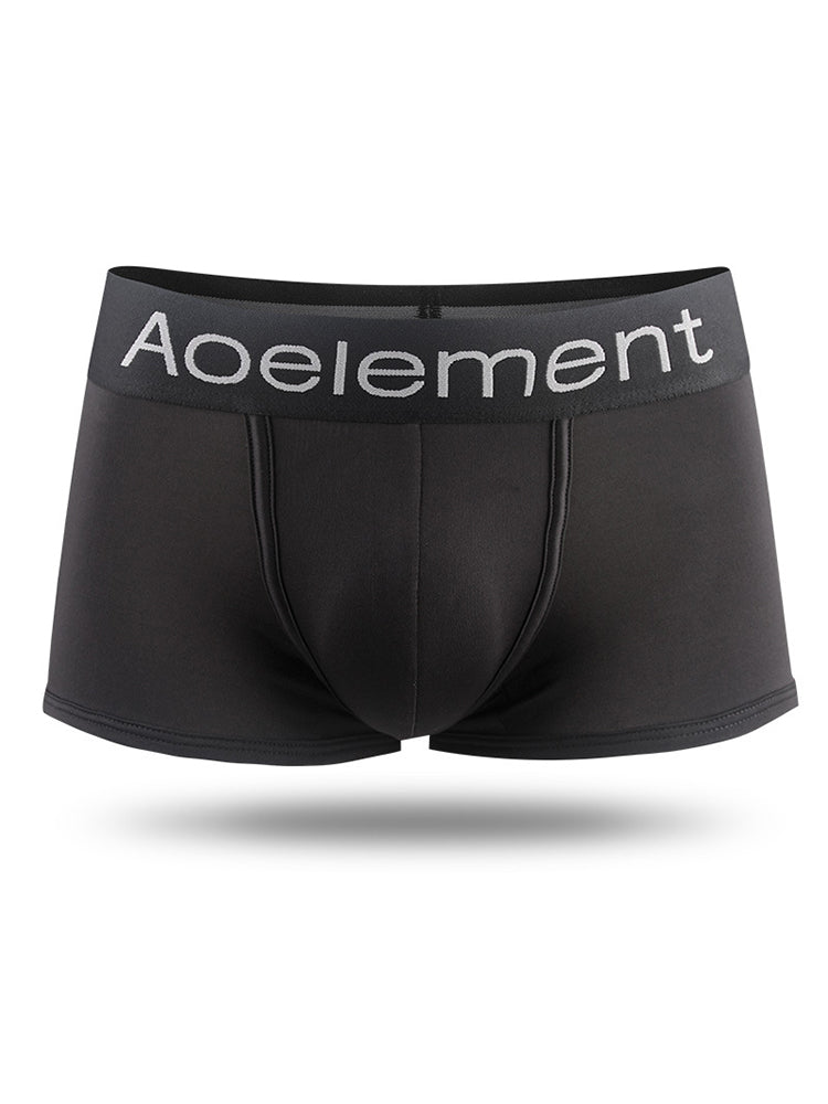 4 Pack Men's Breathable Plain Pouch Trunks | dmunderwear detail image 16