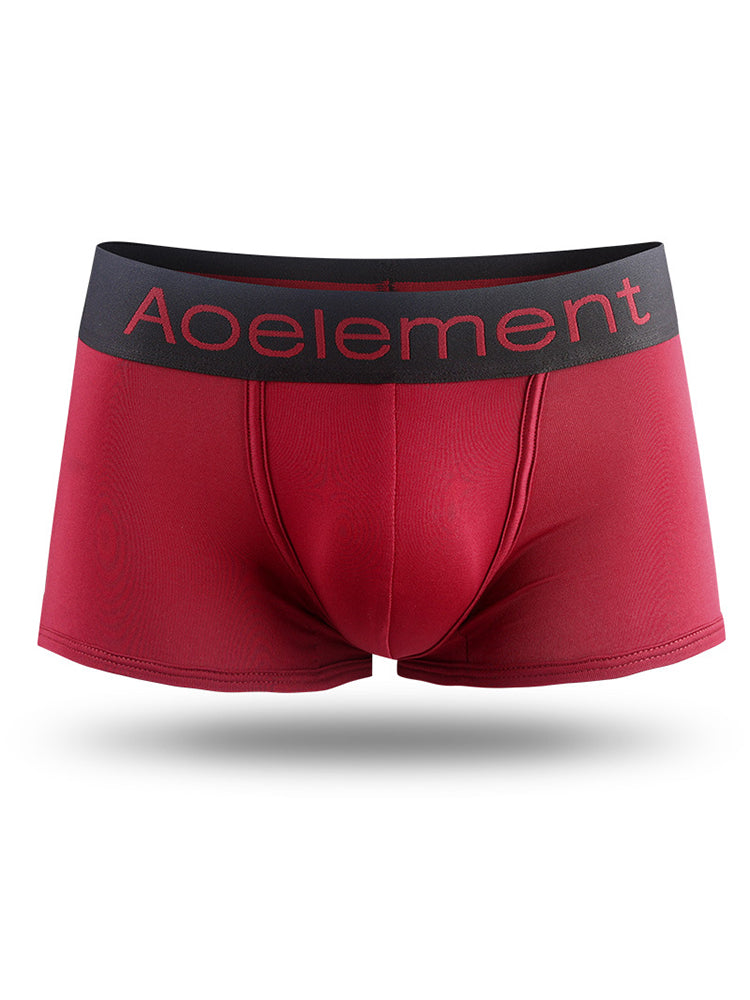 4 Pack Men's Breathable Plain Pouch Trunks | dmunderwear detail image 19