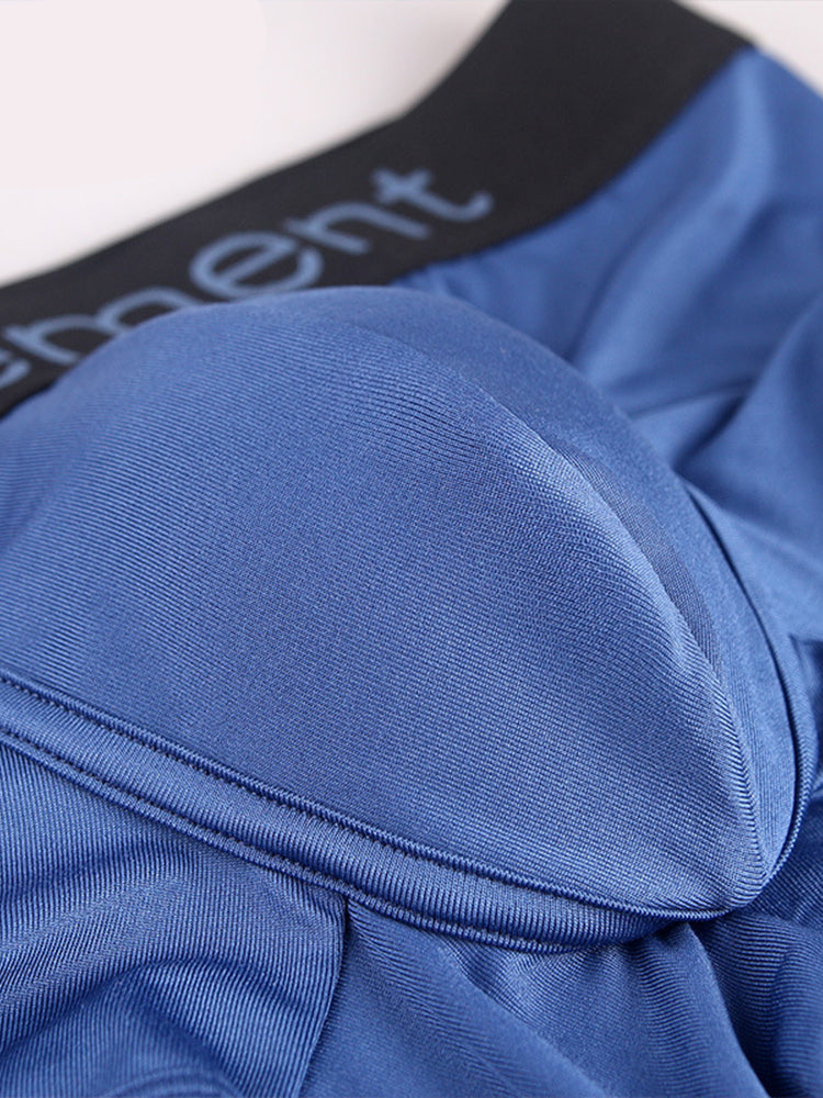 4 Pack Men's Breathable Plain Pouch Trunks | dmunderwear detail image 6