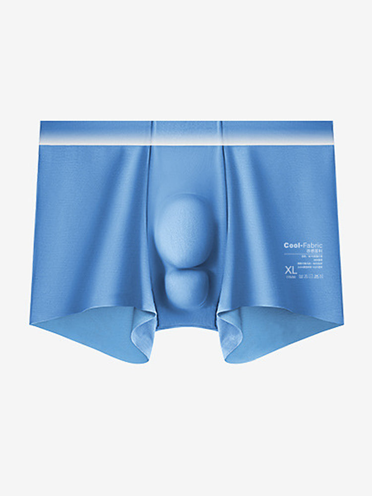 Men's Breathable Solid-Colored Antibacterial Seamless Trunks | dmunderwear detail image 16