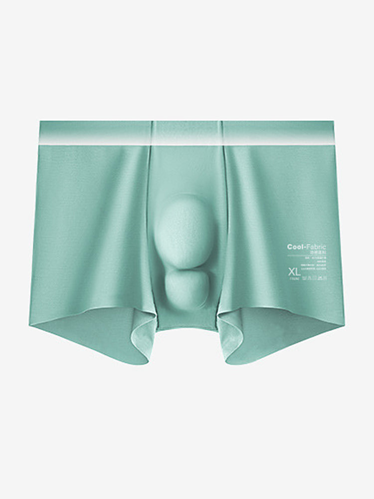 Men's Breathable Solid-Colored Antibacterial Seamless Trunks | dmunderwear detail image 17