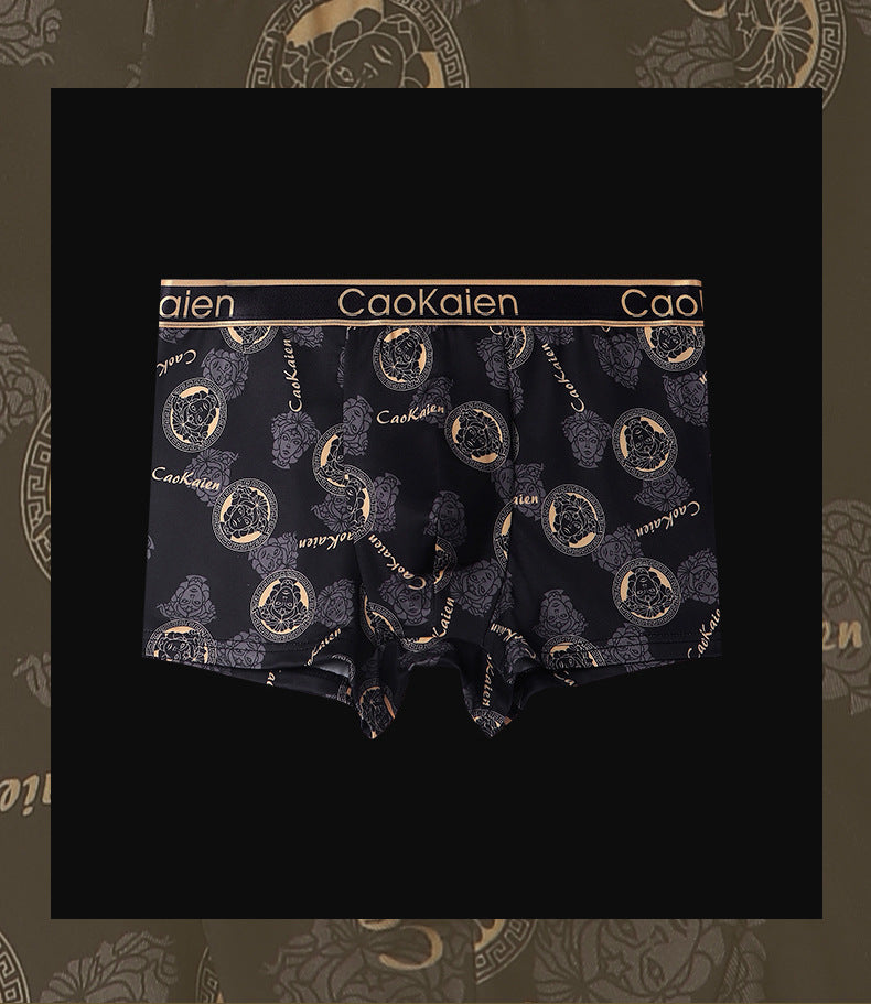 Men's briefs Breathable sport shorts Light luxury briefs Men's boxer shorts head | dmunderwear detail image 11