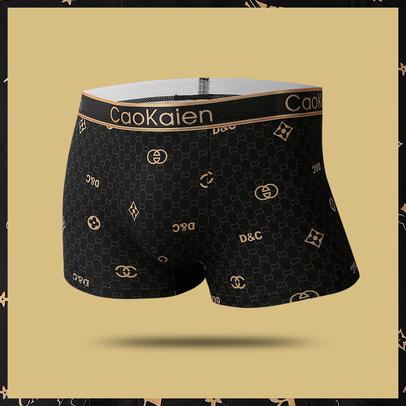 Men's briefs Breathable sport shorts Light luxury briefs Men's boxer shorts head | dmunderwear detail image 2