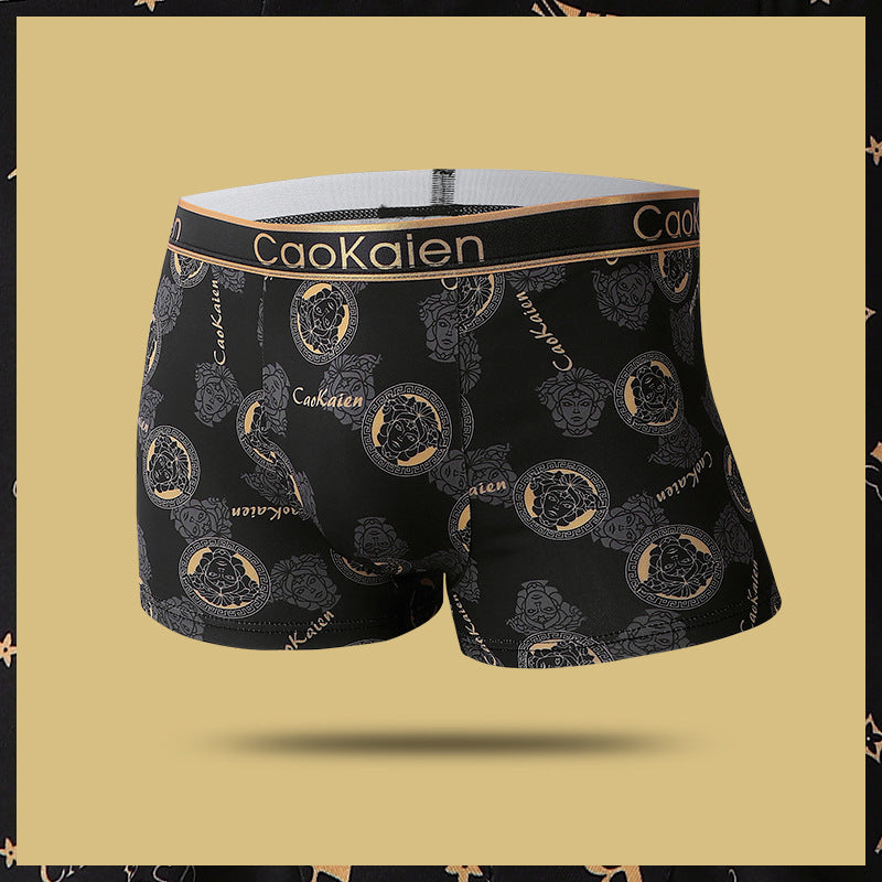 Men's briefs Breathable sport shorts Light luxury briefs Men's boxer shorts head | dmunderwear detail image 6
