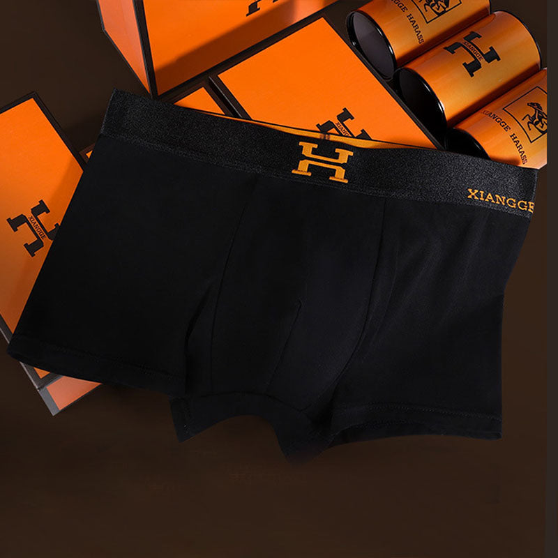 Men's briefs Warm Modal thin boxer shorts Boxer briefs | dmunderwear detail image 6