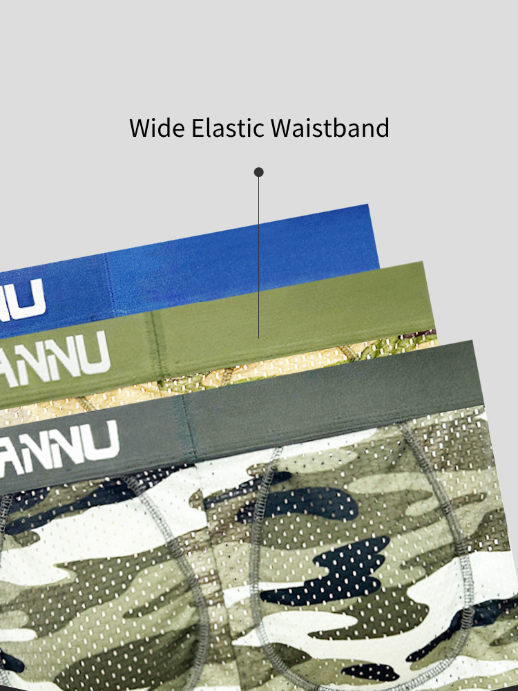 Men's Camouflage Removable Hip Pad Boxer Briefs | dmunderwear detail image 10