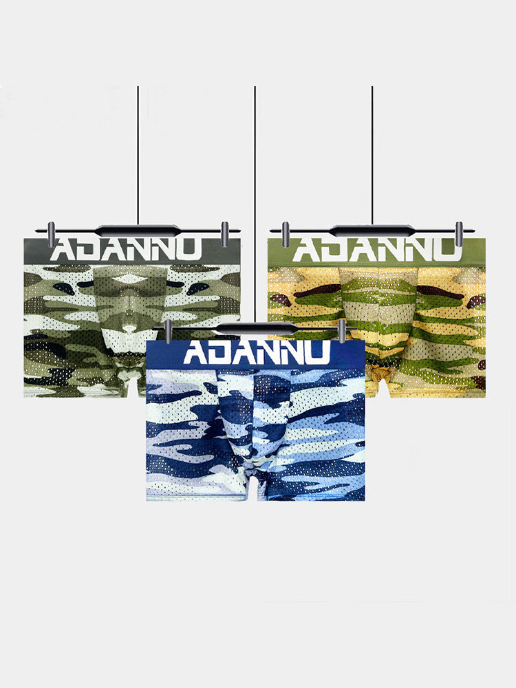 Men's Camouflage Removable Hip Pad Boxer Briefs | dmunderwear detail image 15
