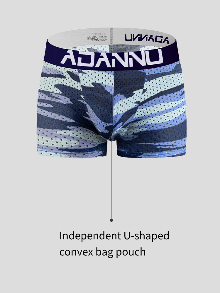 Men's Camouflage Removable Hip Pad Boxer Briefs | dmunderwear detail image 9