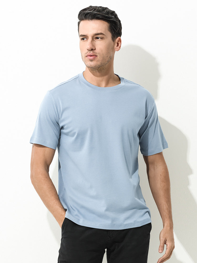 Men's Casual Anti-Bacterial Versatile Round-Neck T-Shirt | dmunderwear