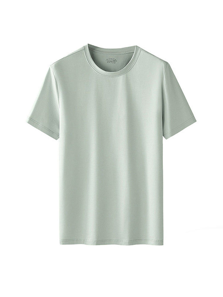 Men's Casual Anti-Bacterial Versatile Round-Neck T-Shirt | dmunderwear detail image 12
