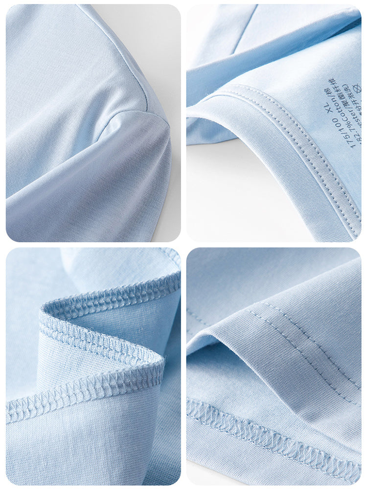 Men's Casual Anti-Bacterial Versatile Round-Neck T-Shirt | dmunderwear detail image 15
