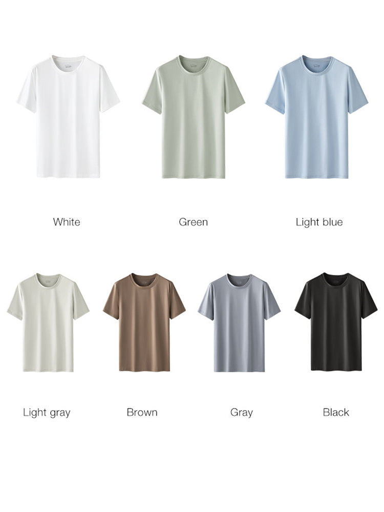 Men's Casual Anti-Bacterial Versatile Round-Neck T-Shirt | dmunderwear detail image 19