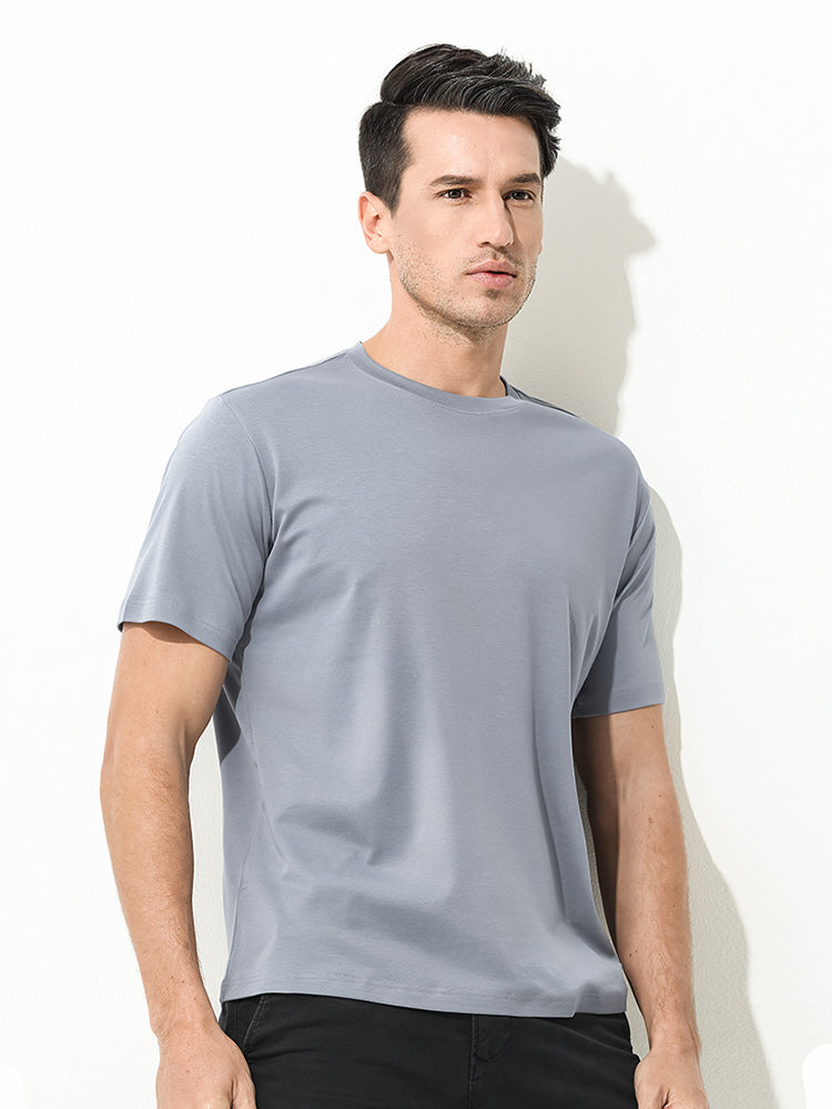 Men's Casual Anti-Bacterial Versatile Round-Neck T-Shirt | dmunderwear detail image 6