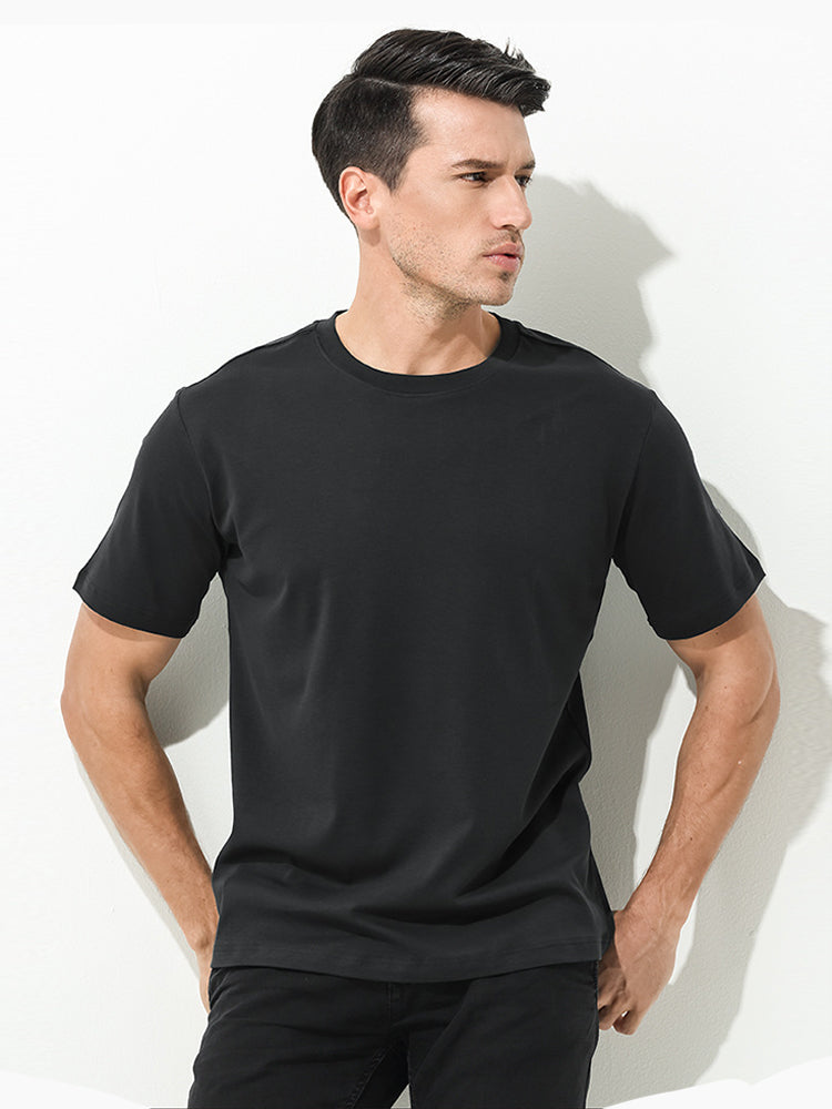 Men's Casual Anti-Bacterial Versatile Round-Neck T-Shirt | dmunderwear detail image 9