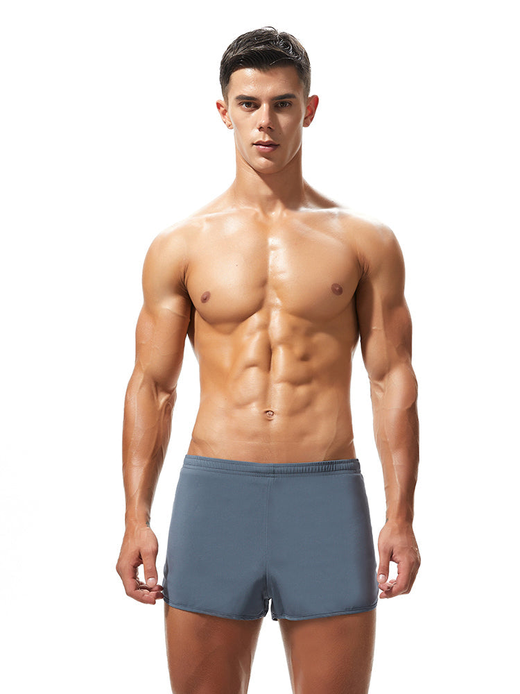 Men's Casual Athletic Shorts with Zipper Pockets and Lining | dmunderwear detail image 17