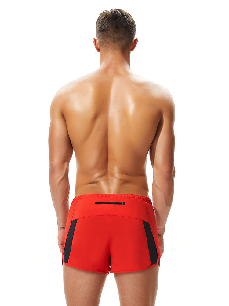 Men's Casual Athletic Shorts with Zipper Pockets and Lining | dmunderwear detail image 18