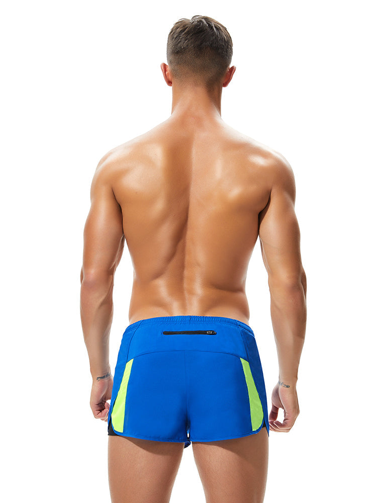 Men's Casual Athletic Shorts with Zipper Pockets and Lining | dmunderwear detail image 3