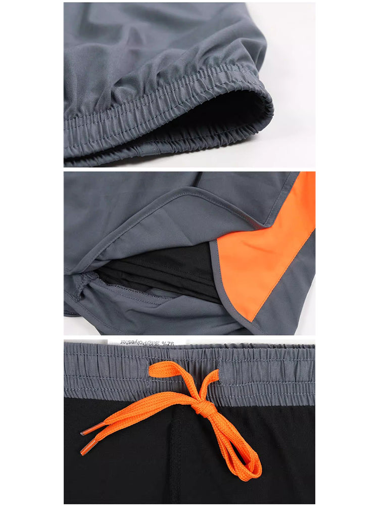 Men's Casual Athletic Shorts with Zipper Pockets and Lining | dmunderwear detail image 9